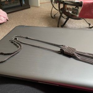 A necklace the chain might be about 24 inches